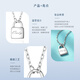 Wanfulong platinum necklace women's pt950 platinum lock pendant women's clavicle chain niche design stacking jewelry platinum PT950 niche design lock pendant 3.08g