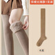 Childlike autumn and winter over-the-knee socks for women with velvet and thickened warm terry thigh socks jk uniform high anti-slip stockings milky white