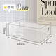 Desktop jewelry storage box cosmetics storage basket dormitory rectangular jewelry storage acrylic transparent box PET storage square box stackable 1 pack