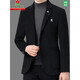 MONTAGUT wool single suit new middle-aged men's top business casual one-piece solid color dad suit jacket 3291 style dark gray S 165