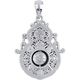 Lao Fengxiang platinum hollow Ri Jin Dou gold four beauties of life pendant platinum jewelry white gold about 5g
