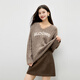 Qiushui Yiren Classic Simple V-neck Wool Sweater 2025 Winter New Women's Elegant Textured Warm Top Coffee S