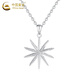 China Gold (CHINA GOLD) PT950 platinum star pendant for women, high-end platinum star Valentine's Day birthday gift for girlfriend and wife. Platinum star pendant about 2.7g, free silver chain + selection gift box