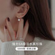 Natural freshwater pearl earrings for women 999 sterling silver high-heeled shoes ear hook earrings light luxury high-end everyday versatile 999 high-heeled shoes silver ear hook 10mm pair