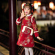 Pamino Hanfu Girls New Year Clothes Children New Year Clothes Winter Clothes Cheongsam Winter New Year Clothes Chinese Style Red 130