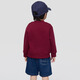 Gapu same style for boys and girls 2025 new autumn logo fleece sweatshirt children's wear