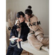 GPHF Japanese winter couple pajamas coral velvet plus velvet thickening casual wearable warm men's home clothes women's suit F248995 men's style-F248996 women's style L Female height 160-168cm, weight 105-120Jin Jin equals 0.5 kg