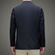 Lilan spring jacket men's thin top middle-aged men's business casual mulberry silk jacket lapel jacket navy blue M 170/88