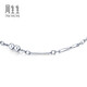 Chow Sang Sang Pt950 platinum round beads white gold platinum bracelet women's bracelet 33568B pricing 17 cm