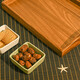 Japanese simple rectangular tea tray small and large wooden earwood tray tea table accessories kungfu tea set tray ebony wood-curved ear tea tray 34.5*24.5cm