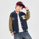 Duojia Little Bear Contrast Color Baseball Uniform Boys American Jacket 2025 Spring and Autumn Style Stiff and Shape-Proofing Children's Jacket