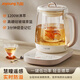 Joyoung electric kettle anti-overflow boiling household health kettle anti-paste 1200W high power constant temperature soft sound glass tea maker 15WY1J (office)