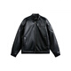 Xingman Winter Padded Leather Jacket Men's 2025 New Trendy Loose and Versatile Boys Motorcycle Leather Jacket Trendy Black M (100-130Jin Jin is equal to 0.5kg)
