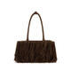 PRADA FW25 Light Luxury Women's Brown Suede Shoulder Bag Brown One Size