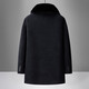 Dad's cotton coat plus velvet thickening autumn and winter middle-aged men's cotton coat woolen middle-aged and elderly grandpa chenille coat dark gray Y2524 5XL recommended 170-190Jin Jin equals 0.5 kg