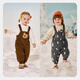 Mini Bala three-proof down pants, new autumn and winter pants for boys and girls, warm down overalls, coffee 50830-230425108212 90
