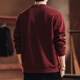 GOLDLION G+ Jinlilai broken code 2026 high-end Japanese retro heavyweight tough guy Henry collar sweatshirt men's loose autumn new style maroon 2XL suitable for 170-190Jin Jin equals 0.5 kg