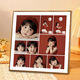 Yusenyi photo frame, set up photos, print wedding photos, develop photos, family portraits made into crystal ornaments, sweet home style 3, 4040 Yimei right angle beloved wall hanging