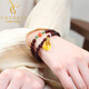 Yogurt natural blood amber bracelet for women, amber beeswax, jasper, pearl, turquoise, south red bracelet, single circle, beads 10mm
