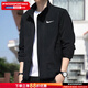 Nike (NIKE) Jackets Men's Tops 2025 Autumn New Sportswear Casual Breathable Running Stand Collar Quick-drying Versatile Jacket Hot Recommendation/Dri-FIT Classic Thin Style/Return to 10 by Posting Pictures One Size Smaller XL (180/96A)