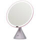 YEKA large round mirror desktop with light smart high-definition makeup mirror beauty supplement light rechargeable desktop makeup mirror space powder three sets of LED light sources stepless dimming