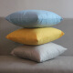 Jiabai pillow cushion Nordic simple solid color removable pillow pillow sleeping pillow sofa cushion office pillow bedside backrest car waist cushion waist pillow cushion off-white 45*45cm