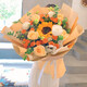 Flowers in the same city, sunflowers and roses mixed and matched bouquets for birthday gifts for girlfriends, best friends and elders. Flowers delivered by flower shops. All the way to the sun | single sunflowers, champagne and roses mixed and matched bouquets