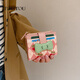 Toutou2025 new women's thin cherry banknote holder ID storage card bag coin purse female bow clutch bag