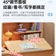 Huixun solid wood children's study table liftable elementary school desk modern simple writing desk home desk chair set pink and white #desk + bookshelf 100cm*60cm*75cm total height 135cm