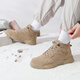 Warrior (Warrior) cotton shoes for men, thickened with velvet, warm Martin boots, casual snow boots WXP(WZ)-0167 Khaki 41