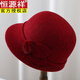 Hengyuanxiang autumn and winter middle-aged and elderly hats for women and mothers woolen hats thickened and warm for the elderly grandma and old lady hats dark khaki one size adjustable