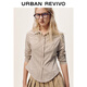 UR2025 new winter women's casual contrasting plaid lapel cardigan shirt UYY250108