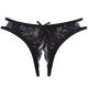 Universal underwear can be inserted into women's lace slit, sexy hollow crotch can be inserted to seduce boyfriend, comfortable lace sex, black