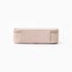 MUJI recycled polyester fiber flat cosmetic bag cosmetics storage portable toiletry bag new product OHV5CC4S pink beige
