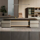 ZHONGWEI E0 level light luxury high-end office desk boss desk simple modern supervisor desk executive desk 1.6 meters including side cabinets