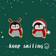 Yanxiang bestie brooch couple Christmas penguin badge gift accessories clothes school bag cartoon pin student badge small gift badge (random one)