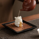 SUSHI CERAMICS high-end ice jade porcelain, golden toad tea pet ornaments, tea table and office desk decoration, holiday gifts for friends