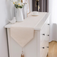 Jingying Solid Color Table Flag Modern Simple Nordic TV Cabinet Shoe Cabinet Chest of Drawers Cover Cloth Table Decorative Cloth Long Bed End Cloth Soya Rice White 30cm*120cm