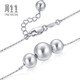 Chow Sang Sang Pt950 platinum bracelet round beads hollow beads 92564B pricing 19 cm