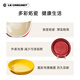 Le Creuset France LE CREUSET cool color stoneware high temperature grinding porcelain thick round pot-shaped baking pot pearl color light orange