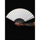 Wendao titanium alloy ancient style folding fan, national fashion men's gift, Wewen 9.5 inch folding fan titanium alloy