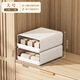 BREEINS underwear storage box underwear storage box drawer-type home compartment storage box under the bed wardrobe underwear bra large white 15 grid-sock box