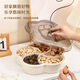 Pengjing Fruit Plate Home Living Room Coffee Table Candy Box Dried Fruit Plate Fruit Plate Housewarming Snacks Nut Storage 5-Gate Dried Fruit Box