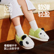 Puxi children's cotton slippers girls winter parent-child baby slippers women's bag heel indoor plus velvet warm children's cotton shoes crayon green 32 210mm