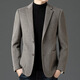 Lilan wool men's suit jacket middle-aged autumn and winter business casual detachable down liner non-iron woolen suit gray M8002 M 170