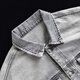 MEIYANG Stonewash Gray Denim Jacket Lyocell Cotton Simple Versatile Jacket Top Loose Casual Winter New Style Gray L