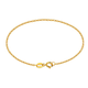 Junbu AU750 gold bracelet 18k gold bracelet for women platinum k gold imitation gold chain fine gold O-shaped hand ornament adjustment chain gold O-shaped bracelet 18k flash o bracelet yellow