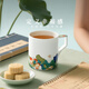 Yongfengyuan (auratic) Happiness and Ming 400ml Ceramic Mug Couple Water Cup Home Office Coffee Cup Tea Cup 400ml