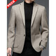 AX Armani wool suit woolen coat men's autumn and winter short woolen coat single suit black gray M size 170