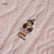 Teenie Weenie contains rabbit fur + wool bear girl retro cable knit sweater 25 autumn new sweater pink S